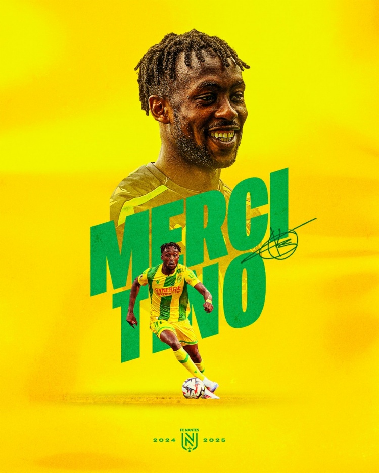 官方：南特29岁前锋卡德维尔加盟希腊球队阿里斯