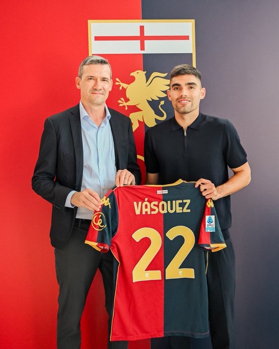 官方：热那亚与队长约翰-巴斯克斯续约至2028年