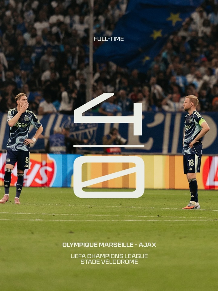 4球惨败!阿贾克斯荷甲7轮不败排第3,但欧冠0进球两连败排名倒2